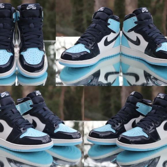 Air Jordan 1 High OG UNC Patent Women’s Size 7 - Picture 8 of 15